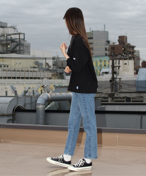 ORCIVAL(オーシバル)の「ORCIVAL/オーシバル コットンロード ワイドボートネックロングスリーブ ソリッド WIDE BOATNECK LONGSLEEVE SOLID B249 22AW(Tシャツ/カットソー・レディース・ウッド/ブルーグレー/ナチュラル/ブラック・1)」の7枚目の写真