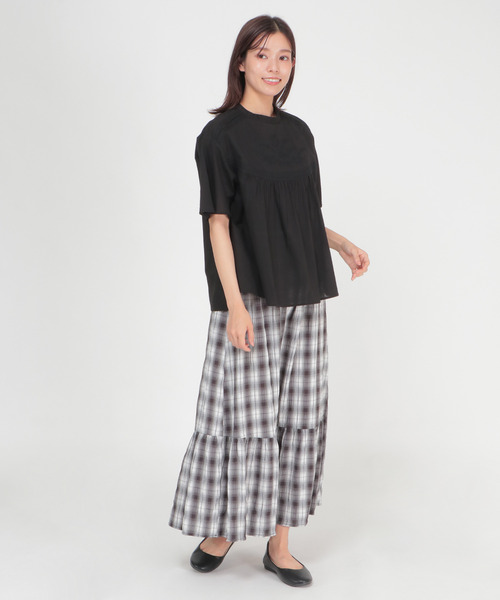 LBC(エルビーシー)の「india コード刺繍ブラウス(シャツ/ブラウス・レディース・ブラック/ホワイト・L/M)」の5枚目の写真