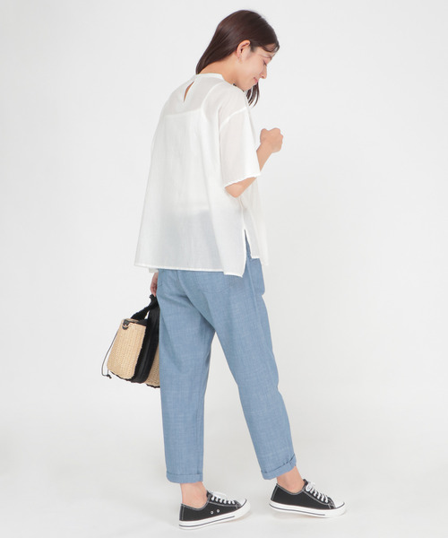 LBC(エルビーシー)の「india コード刺繍ブラウス(シャツ/ブラウス・レディース・ブラック/ホワイト・L/M)」の10枚目の写真