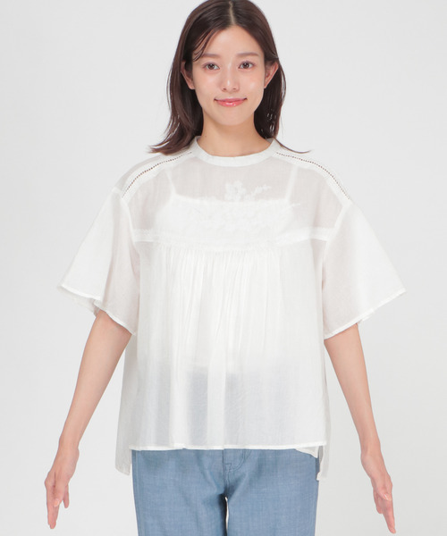 LBC(エルビーシー)の「india コード刺繍ブラウス(シャツ/ブラウス・レディース・ブラック/ホワイト・L/M)」の11枚目の写真