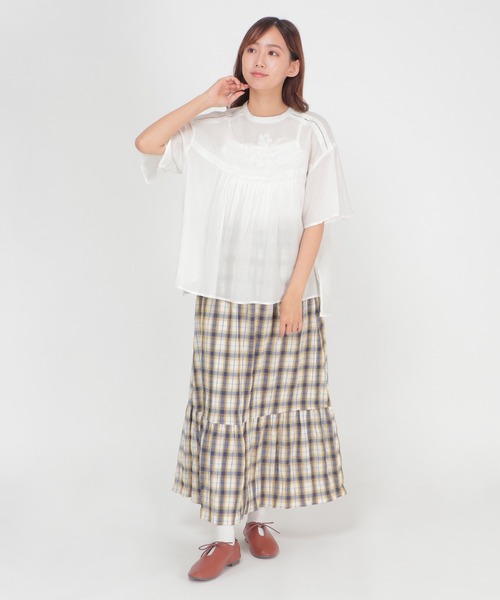 LBC(エルビーシー)の「india コード刺繍ブラウス(シャツ/ブラウス・レディース・ブラック/ホワイト・L/M)」の6枚目の写真