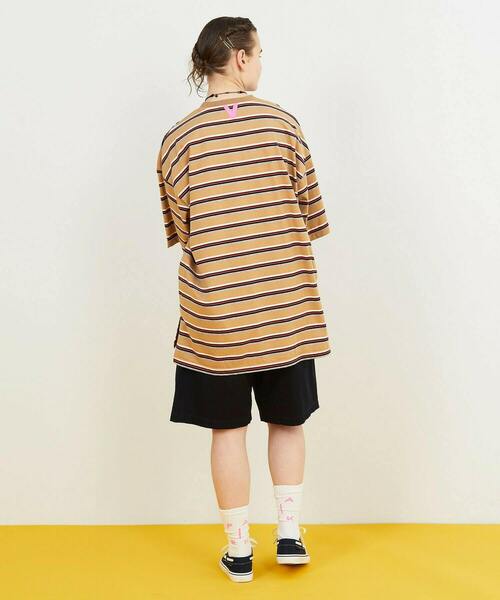 FRAPBOIS PARK（フラボアパーク）の「オーバーボーダー Tシャツ（Tシャツ/カットソー・レディース・ホワイト/ベージュ・1/2）」の17枚目の写真