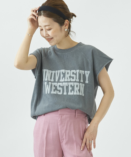 Plage - カットオフロゴスウェット plage（プラージュ）の「ナンバリングカットオフスウェット（Tシャツ