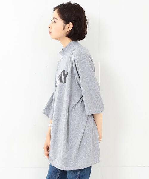 BEAMS BOY(ビームスボーイ)の「SOFFE / ARMY モックネック T(Tシャツ/カットソー・レディース・グレー・ONE SIZE)」の12枚目の写真