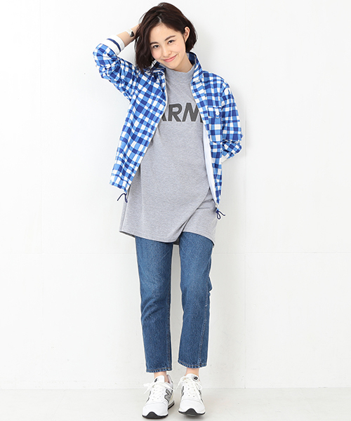 BEAMS BOY(ビームスボーイ)の「SOFFE / ARMY モックネック T(Tシャツ/カットソー・レディース・グレー・ONE SIZE)」の15枚目の写真