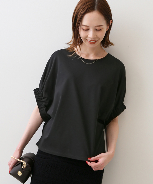 SLOBE IENA（スローブイエナ）の「ギャザースリーブカットソー