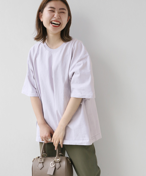 CAMBER（キャンバー）の「別注【CAMBER/キャンバー】*RELUME　2XL TEE：カットソー（Tシャツ/カットソー・レディース・ブルー系その他/ダークパープル/ホワイト・FREE）」の3枚目の写真