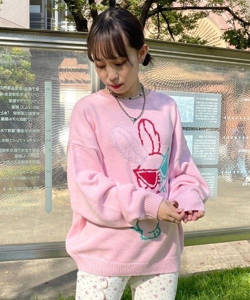 Candy Stripper（キャンディストリッパー）の「COOL BUNNY ニット（ニット/セーター・レディース・ブラック/ピンク/ライトブルー・2）」の3枚目の写真