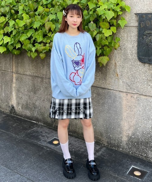 Candy Stripper（キャンディストリッパー）の「COOL BUNNY ニット（ニット/セーター・レディース・ブラック/ピンク/ライトブルー・2）」の4枚目の写真