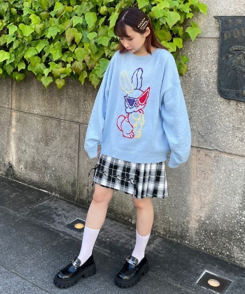 Candy Stripper（キャンディストリッパー）の「COOL BUNNY ニット（ニット/セーター・レディース・ブラック/ピンク/ライトブルー・2）」の5枚目の写真