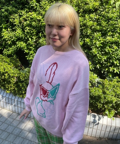 Candy Stripper（キャンディストリッパー）の「COOL BUNNY ニット（ニット/セーター・レディース・ブラック/ピンク/ライトブルー・2）」の16枚目の写真
