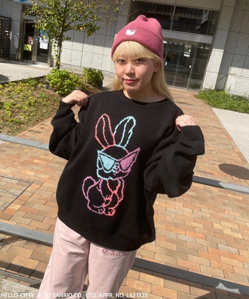 Candy Stripper（キャンディストリッパー）の「COOL BUNNY ニット（ニット/セーター・レディース・ブラック/ピンク/ライトブルー・2）」の22枚目の写真