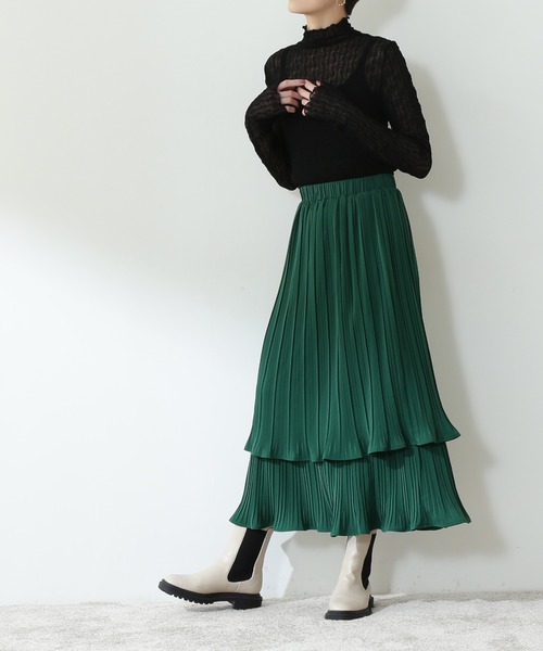 追加生産 ティアードプリーツスカート スカート N N Natural Beauty Basic エヌエヌナチュラルビューティーベーシック のファッション通販 Zozotown