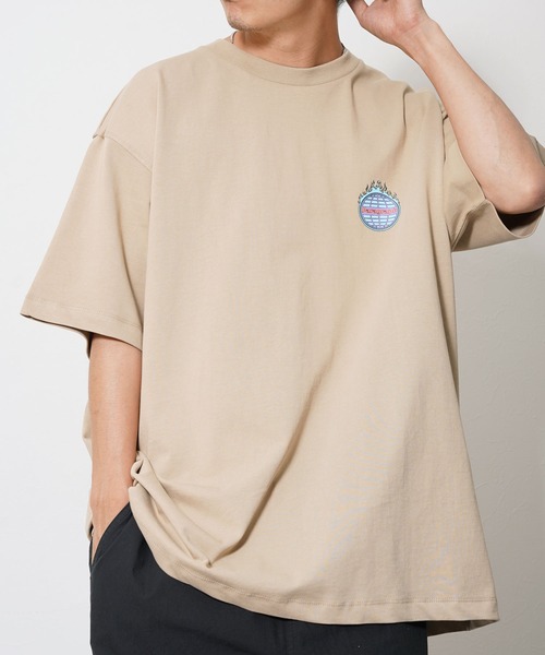 Paragraph（パラグラフ）の「Paragraph パラグラフ ファイヤー フレームプリント 半袖Tシャツ（Tシャツ/カットソー・メンズ・ホワイト/ライトグレー/ベージュ/パープル/ブルー/アイボリー/チャコール・FREE）」の19枚目の写真