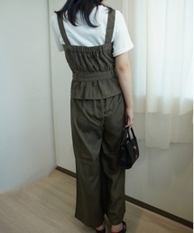 CECIL McBEE モーブ パンツドレス　ベルト付き CECIL McBEE（セシルマクビー）の「ウエストリボンビスチェ