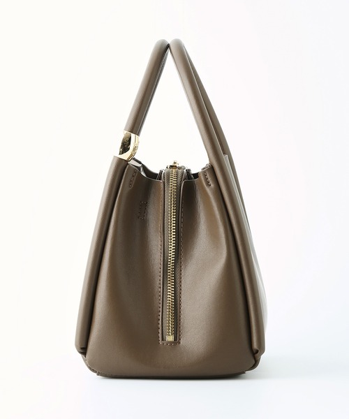 ROPE'（ロペ）の「2WAYメタルモチーフポイントバッグ（ハンドバッグ・レディース・オフホワイト/ダークブラウン/マスタード・FREE）」の4枚目の写真