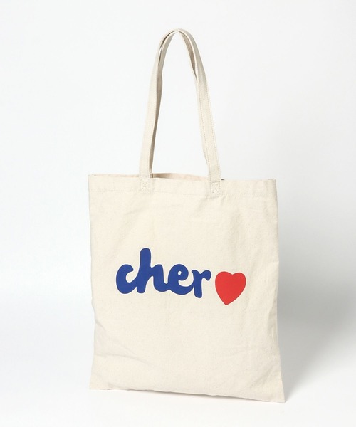 Cher(シェル)の「【cher(シェル)】コラボロゴトートバッグ(トートバッグ・レディース・ブラック/その他1/その他2/その他3・0)」の3枚目の写真