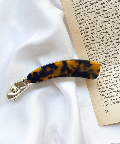 Pur Chouchou デザインバナナクリップ バレッタ ヘアクリップ Pur Chouchou ピュールシュシュ のファッション通販 Zozotown