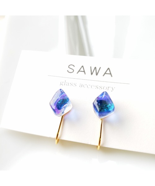 tone(トーン)の「【sawa】一粒イヤリング(MA)(イヤリング・レディース・スカイブルー/グレー/ターコイズブルー/ライム/ブルー/その他/ラベンダー/ブラウン/パープル系その他/グリーン系その他/クリア/グリーン/シャンパン/ブルー系その他/ブルー系その他2・FREE)」の10枚目の写真