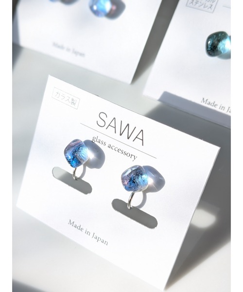 tone(トーン)の「【sawa】一粒イヤリング(MA)(イヤリング・レディース・スカイブルー/グレー/ターコイズブルー/ライム/ブルー/その他/ラベンダー/ブラウン/パープル系その他/グリーン系その他/クリア/グリーン/シャンパン/ブルー系その他/ブルー系その他2/ブルー系その他3/ライトブルー・FREE)」の7枚目の写真