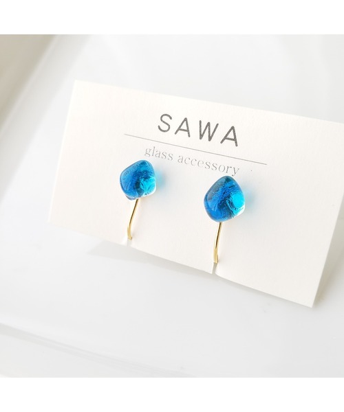 tone(トーン)の「【sawa】一粒イヤリング(MA)(イヤリング・レディース・スカイブルー/グレー/ターコイズブルー/ライム/ブルー/その他/ラベンダー/ブラウン/パープル系その他/グリーン系その他/クリア/グリーン/シャンパン/ブルー系その他/ブルー系その他2・FREE)」の7枚目の写真