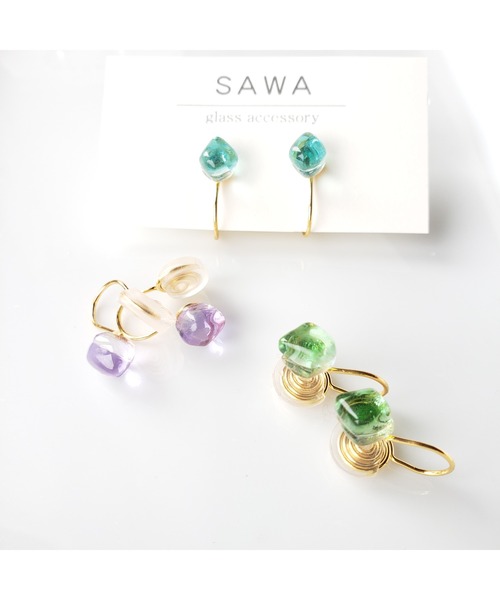 tone(トーン)の「【sawa】一粒イヤリング(MA)(イヤリング・レディース・スカイブルー/グレー/ターコイズブルー/ライム/ブルー/その他/ラベンダー/ブラウン/パープル系その他/グリーン系その他/クリア/グリーン/シャンパン/ブルー系その他/ブルー系その他2・FREE)」の17枚目の写真