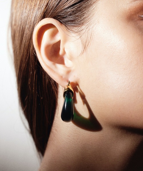 CENE（セネ）の「【CENE】セネ/ カラークリアフープ（ピアス（両耳用）・レディース・クリア/グリーン/ホワイト・FREE）」の22枚目の写真