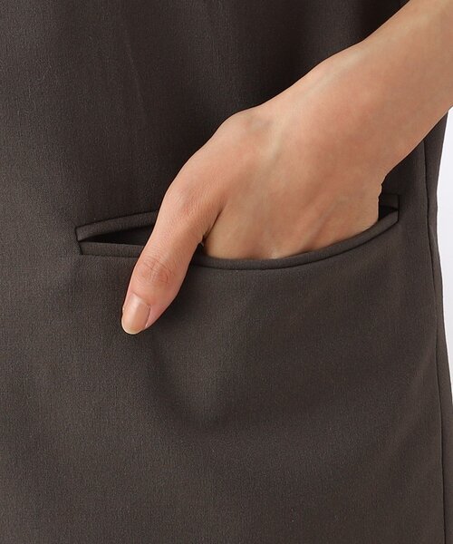 THE SHOP TK (ザ ショップ ティーケー )の「◆ステッチレスミドル丈ジレ(ベスト・レディース・チャコールグレー/ライトベージュ/レンガ・12)」の15枚目の写真