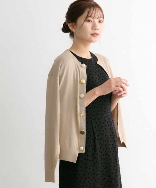 Chaco（チャコ）の「Chaco×ROSSO　ドットフロッキードレス（ワンピース・レディース・ブラック系その他/ベージュ系その他/グリーン系その他・FREE）」の9枚目の写真