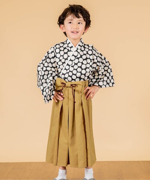 Seraph(セラフ)の「KIMONOセパレート【フォーマル対応】(着物・キッズ・ラベンダー/ピンク/ブラック/グレー・140/130/110/120/80/100/90)」の2枚目の写真