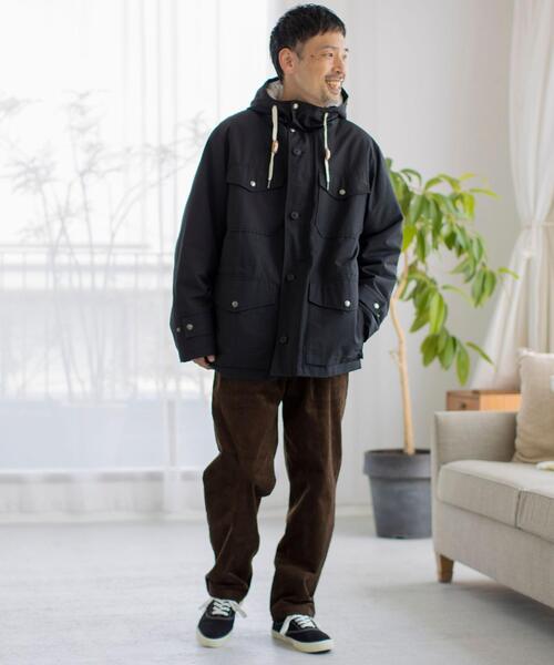 coen（コーエン）の「撥水3WAYボアマウンテンパーカー[マンパ＋ボアブルゾン2点セット]（マウンテンパーカー・メンズ・マスタード/ブラック/ダークグリーン・X-LARGE/MEDIUM/SMALL/LARGE）」の10枚目の写真