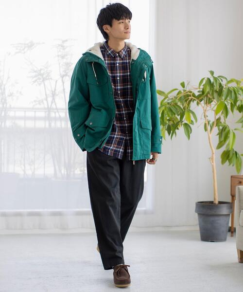 coen（コーエン）の「撥水3WAYボアマウンテンパーカー[マンパ＋ボアブルゾン2点セット]（マウンテンパーカー・メンズ・マスタード/ブラック/ダークグリーン・X-LARGE/MEDIUM/SMALL/LARGE）」の14枚目の写真