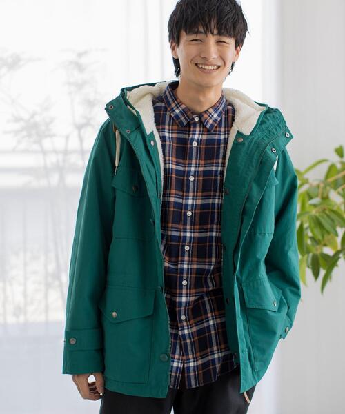 coen（コーエン）の「撥水3WAYボアマウンテンパーカー[マンパ＋ボアブルゾン2点セット]（マウンテンパーカー・メンズ・マスタード/ブラック/ダークグリーン・X-LARGE/MEDIUM/SMALL/LARGE）」の15枚目の写真