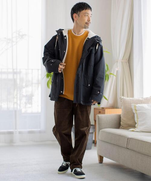 coen（コーエン）の「撥水3WAYボアマウンテンパーカー[マンパ＋ボアブルゾン2点セット]（マウンテンパーカー・メンズ・マスタード/ブラック/ダークグリーン・X-LARGE/MEDIUM/SMALL/LARGE）」の17枚目の写真