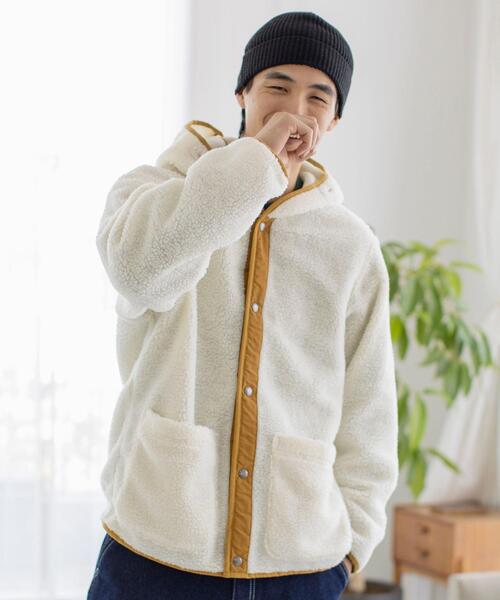 coen（コーエン）の「撥水3WAYボアマウンテンパーカー[マンパ＋ボアブルゾン2点セット]（マウンテンパーカー・メンズ・マスタード/ブラック/ダークグリーン・X-LARGE/MEDIUM/SMALL/LARGE）」の19枚目の写真