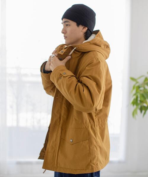 coen（コーエン）の「撥水3WAYボアマウンテンパーカー[マンパ＋ボアブルゾン2点セット]（マウンテンパーカー・メンズ・マスタード/ブラック/ダークグリーン・X-LARGE/MEDIUM/SMALL/LARGE）」の21枚目の写真