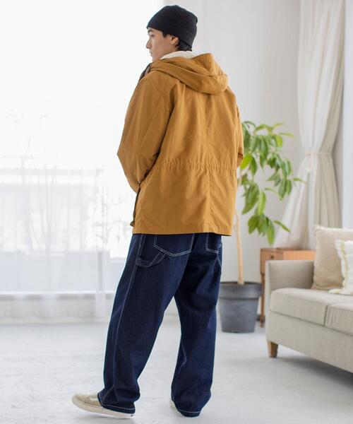 coen（コーエン）の「撥水3WAYボアマウンテンパーカー[マンパ＋ボアブルゾン2点セット]（マウンテンパーカー・メンズ・マスタード/ブラック/ダークグリーン・X-LARGE/MEDIUM/SMALL/LARGE）」の22枚目の写真
