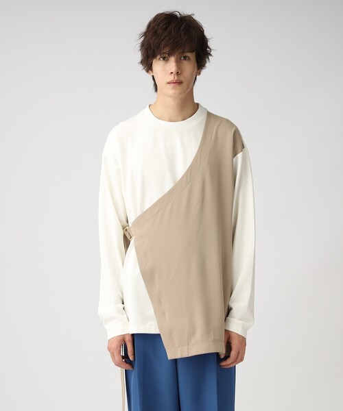 tk.TAKEO KIKUCHI(ティーケータケオキクチ)の「◆フロントダンチカットソー(ユニセックスアイテム)(Tシャツ/カットソー・メンズ・ブラック/ブラック系4/ベージュ系4/モスグリーン系4・01/02/03)」の7枚目の写真