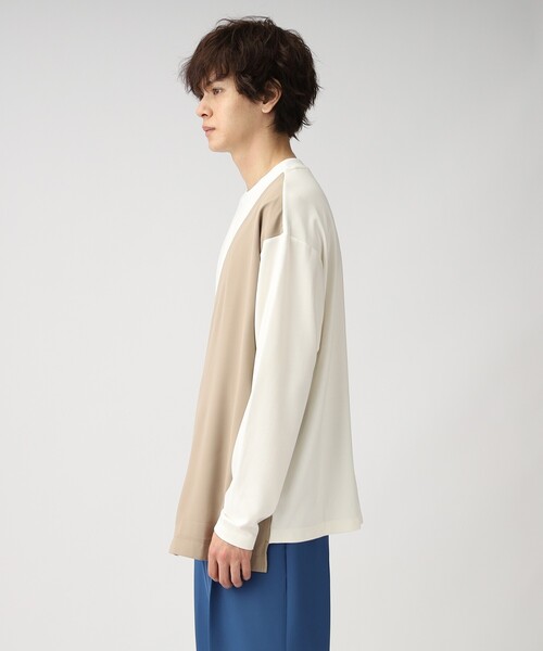 tk.TAKEO KIKUCHI(ティーケータケオキクチ)の「◆フロントダンチカットソー(ユニセックスアイテム)(Tシャツ/カットソー・メンズ・ブラック/ブラック系4/ベージュ系4/モスグリーン系4・01/02/03)」の8枚目の写真