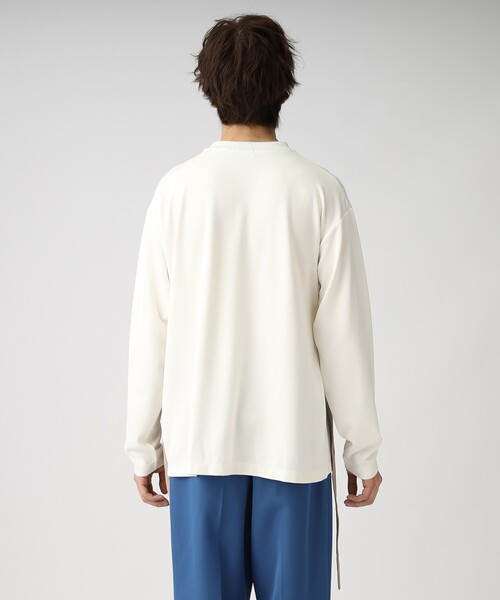 tk.TAKEO KIKUCHI(ティーケータケオキクチ)の「◆フロントダンチカットソー(ユニセックスアイテム)(Tシャツ/カットソー・メンズ・ブラック/ブラック系4/ベージュ系4/モスグリーン系4・01/02/03)」の9枚目の写真