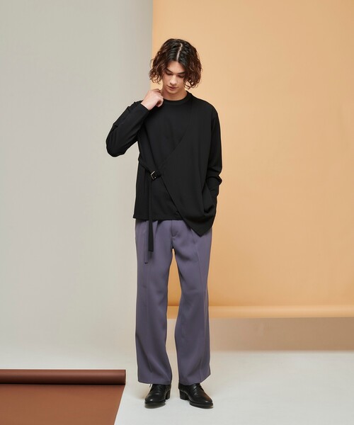 tk.TAKEO KIKUCHI(ティーケータケオキクチ)の「◆フロントダンチカットソー(ユニセックスアイテム)(Tシャツ/カットソー・メンズ・ブラック/ブラック系4/ベージュ系4/モスグリーン系4・01/02/03)」の15枚目の写真