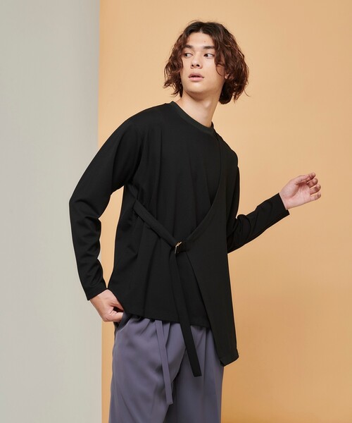 tk.TAKEO KIKUCHI(ティーケータケオキクチ)の「◆フロントダンチカットソー(ユニセックスアイテム)(Tシャツ/カットソー・メンズ・ブラック/ブラック系4/ベージュ系4/モスグリーン系4・01/02/03)」の18枚目の写真