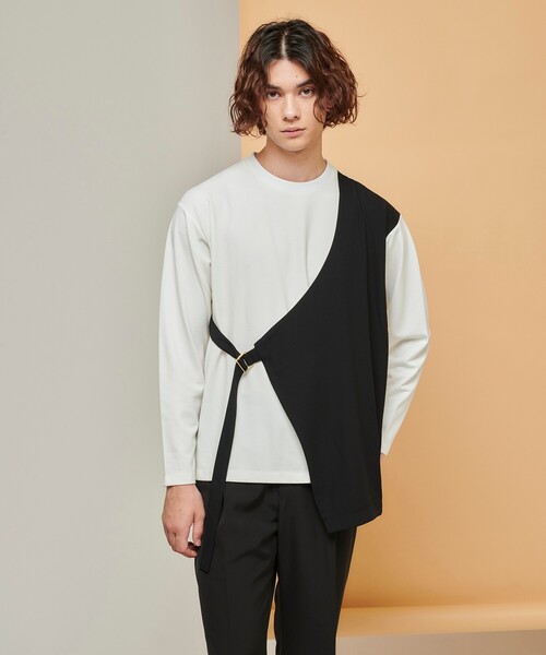 tk.TAKEO KIKUCHI(ティーケータケオキクチ)の「◆フロントダンチカットソー(ユニセックスアイテム)(Tシャツ/カットソー・メンズ・ブラック/ブラック系4/ベージュ系4/モスグリーン系4・01/02/03)」の19枚目の写真