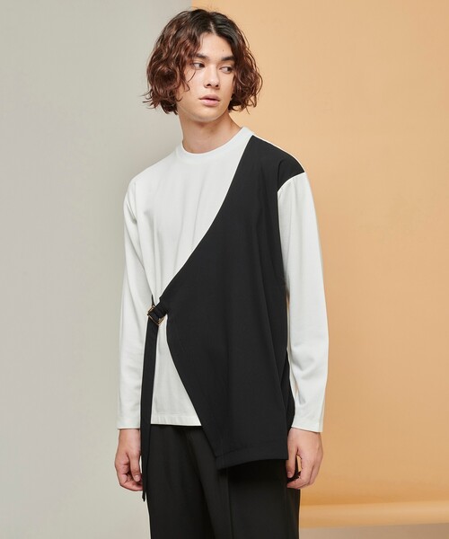 tk.TAKEO KIKUCHI(ティーケータケオキクチ)の「◆フロントダンチカットソー(ユニセックスアイテム)(Tシャツ/カットソー・メンズ・ブラック/ブラック系4/ベージュ系4/モスグリーン系4・01/02/03)」の20枚目の写真