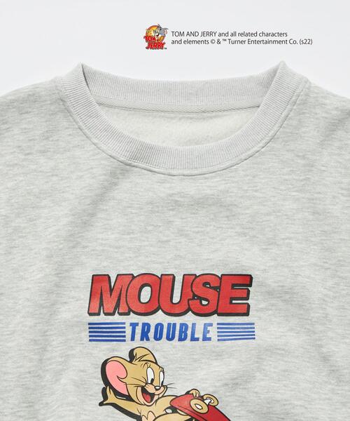 green label relaxing（グリーンレーベルリラクシング）の「【WEBオリジナル】＜GLR or＞TOM and JERRY スケート 長袖 スウェット（Tシャツ/カットソー・メンズ・ブラック/ダークグリーン/グレー/オフホワイト・S/M/L/XL）」の6枚目の写真