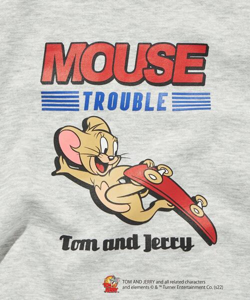 green label relaxing（グリーンレーベルリラクシング）の「【WEBオリジナル】＜GLR or＞TOM and JERRY スケート 長袖 スウェット（Tシャツ/カットソー・メンズ・ブラック/ダークグリーン/グレー/オフホワイト・S/M/L/XL）」の10枚目の写真