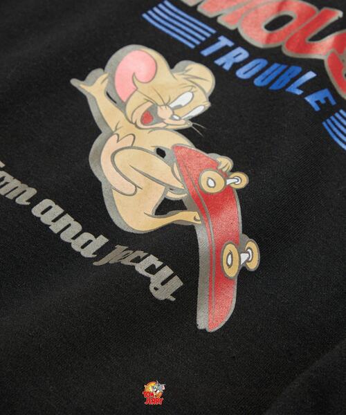 green label relaxing（グリーンレーベルリラクシング）の「【WEBオリジナル】＜GLR or＞TOM and JERRY スケート 長袖 スウェット（Tシャツ/カットソー・メンズ・ブラック/ダークグリーン/グレー/オフホワイト・S/M/L/XL）」の13枚目の写真