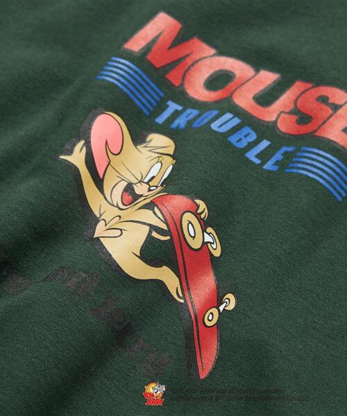 green label relaxing（グリーンレーベルリラクシング）の「【WEBオリジナル】＜GLR or＞TOM and JERRY スケート 長袖 スウェット（Tシャツ/カットソー・メンズ・ブラック/ダークグリーン/グレー/オフホワイト・S/M/L/XL）」の22枚目の写真