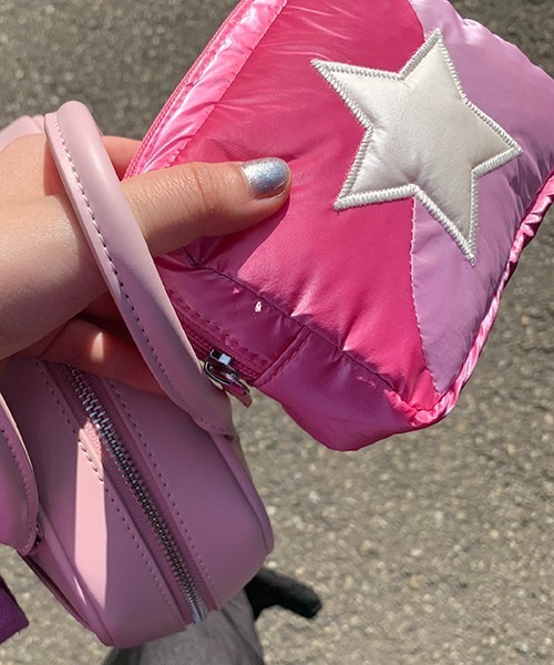 Casselini（キャセリーニ）の「Casselini(キャセリーニ)ぷくぷくポーチ（ポーチ・レディース・ピンク/シルバー/ブルー/ラベンダー・FREE）」の15枚目の写真