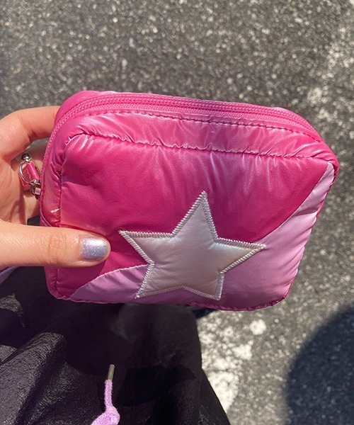 Casselini（キャセリーニ）の「Casselini(キャセリーニ)ぷくぷくポーチ（ポーチ・レディース・ピンク/シルバー/ブルー/ラベンダー・FREE）」の16枚目の写真